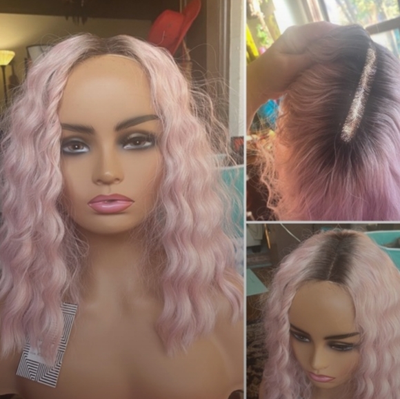 Cute realistic Blush pink lace front wig - Picture 1 of 12